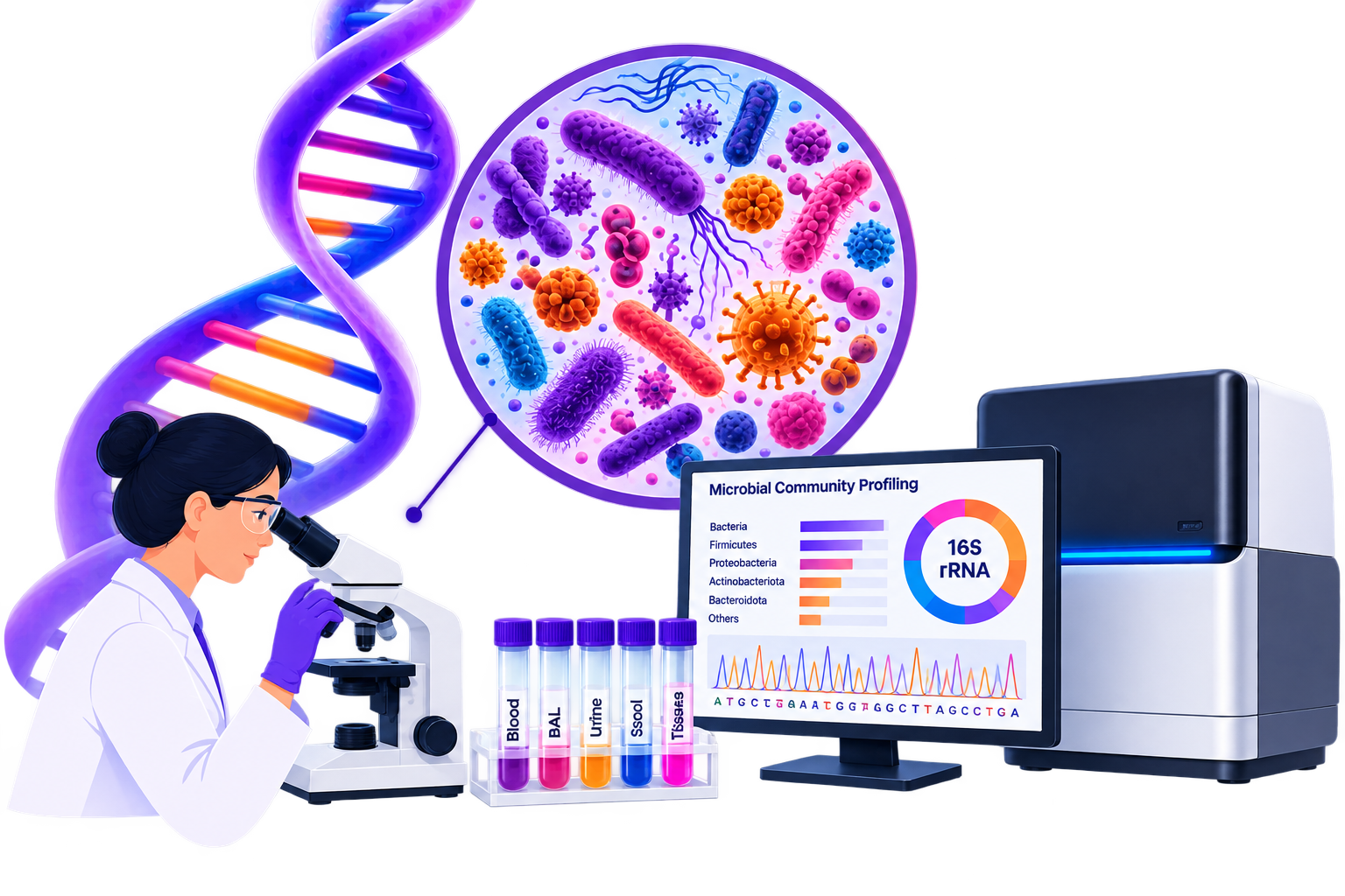 16S rRNA bacterial identification NGS workflow